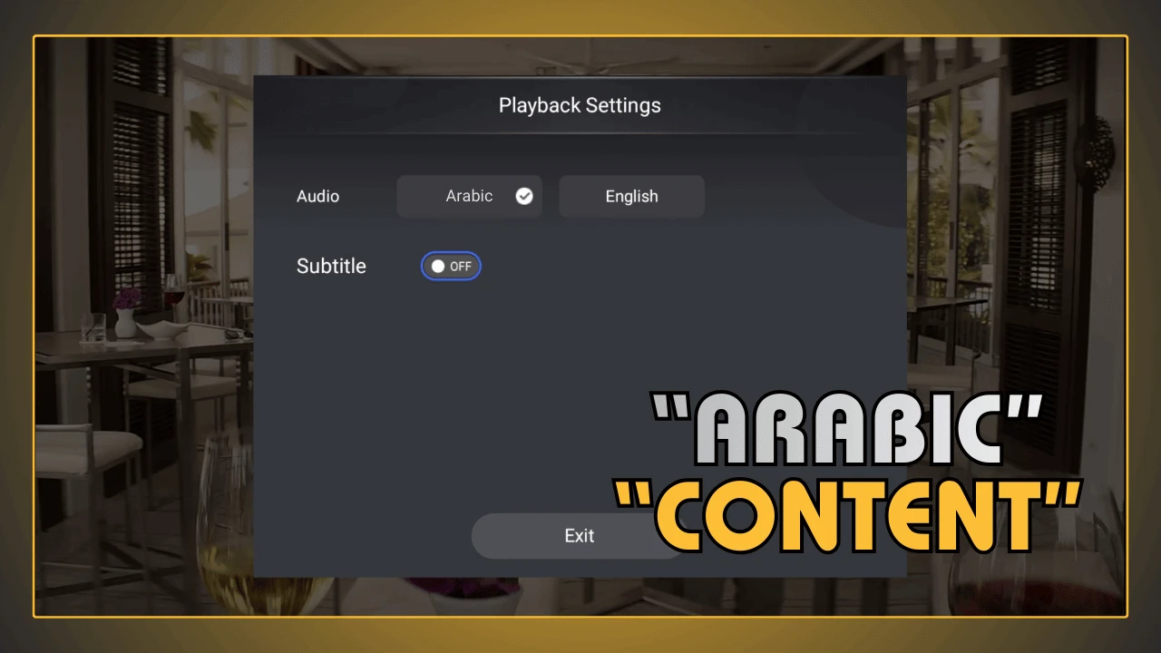 Conteúdo árabe no YouCine APK