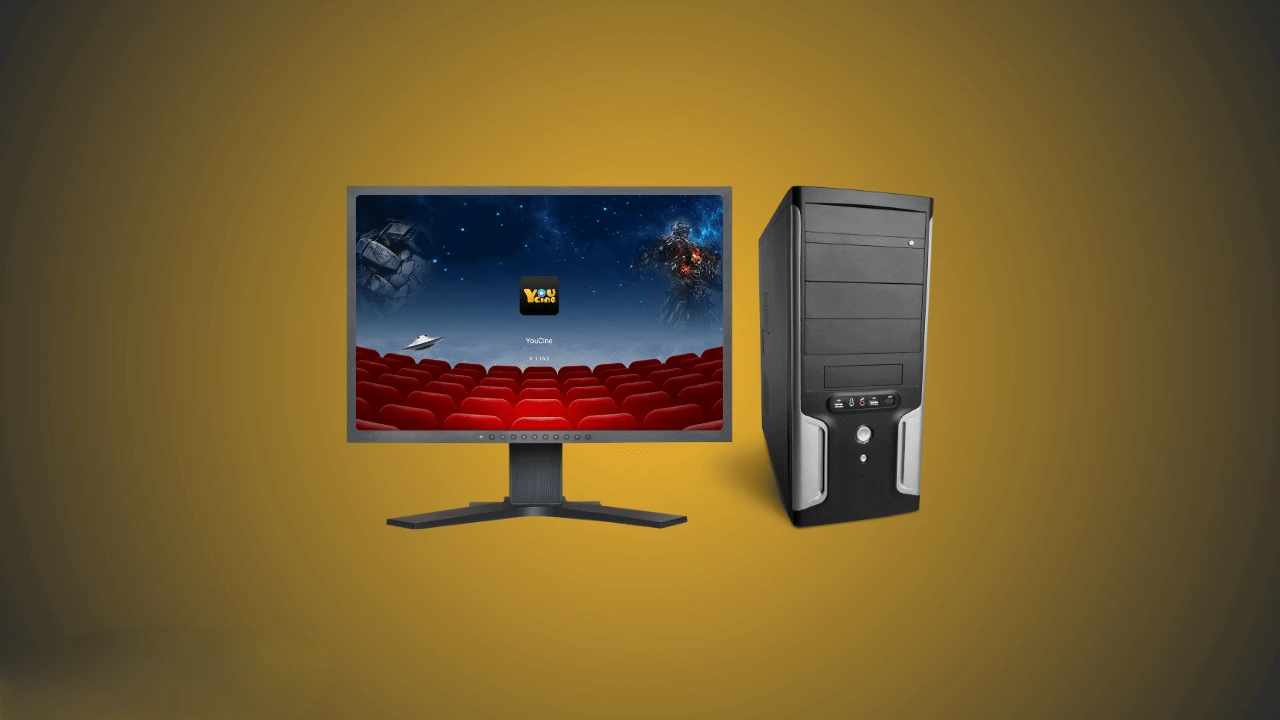 Youcine APK PC rodando em um emulador Android no Windows